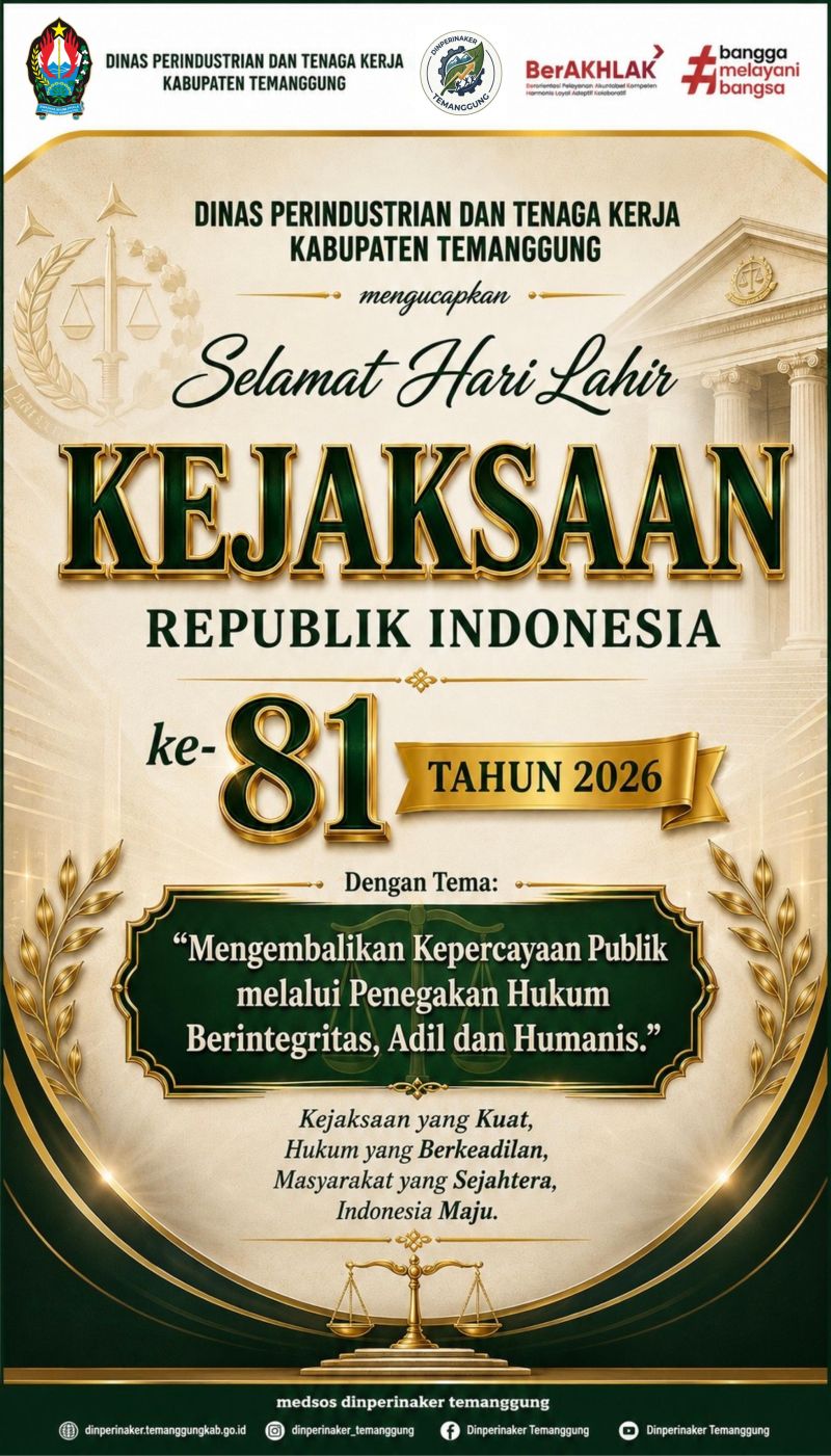 SELAMAT HARI LAHIR KEJAKSAAN RI KE 81