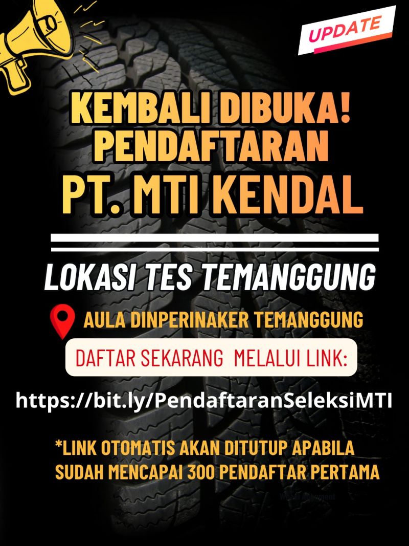 LOWONGANKERJA PT MTI KENDAL