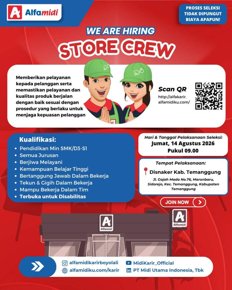 LOWONGAN KERJA ALFAMIDI