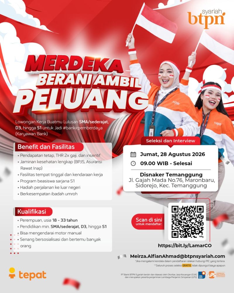 LOWONGAN KERJA BTPN