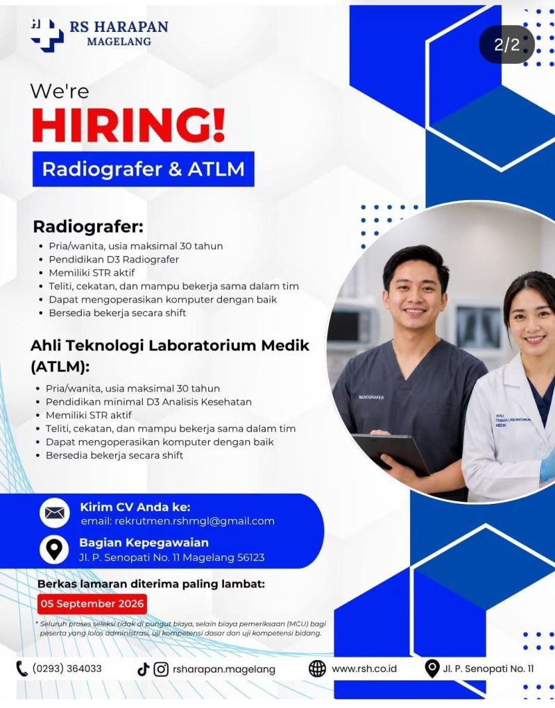 LOWONGAN RS HARAPAN MAGELANG